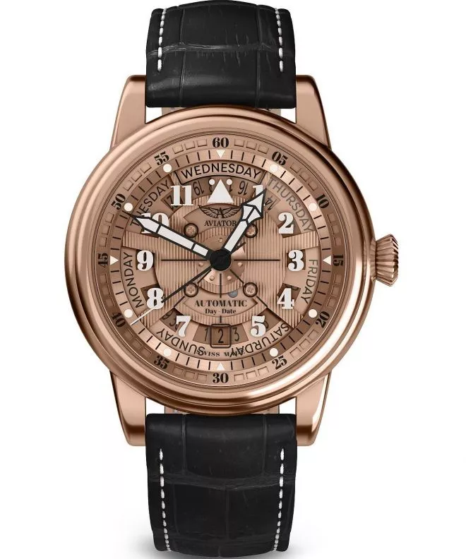 Ρολόι Ανδρικά Aviator Douglas Day-Date Meca 41 V.3.36.2.288.4