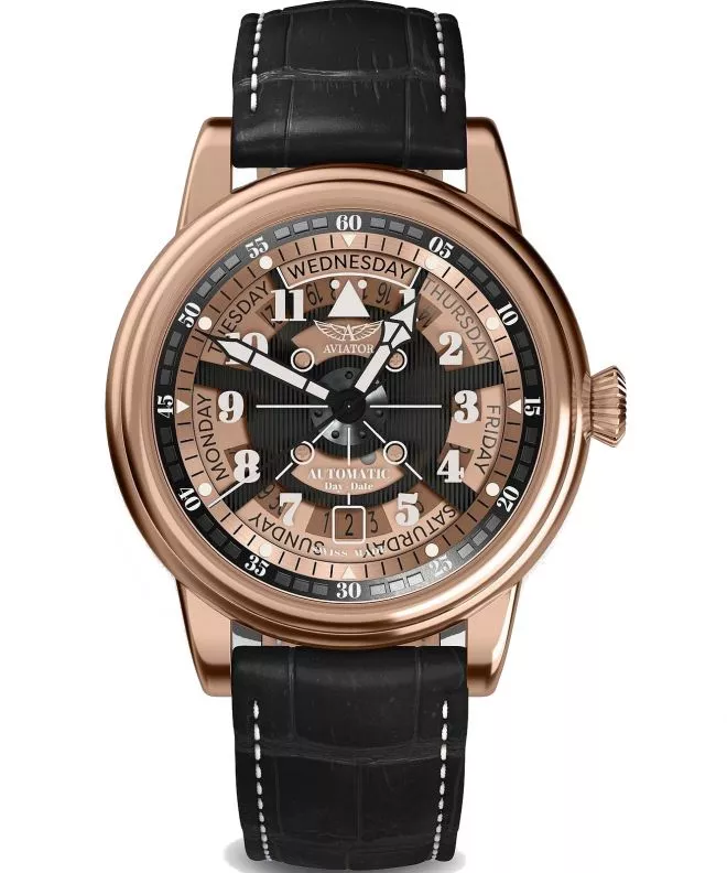 Ρολόι Ανδρικά Aviator Douglas Day-Date Meca 41 V.3.36.2.289.4