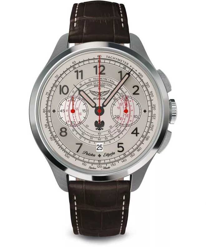 Ρολόι Ανδρικά Aviator Heritage Chronograph Trimeter Limited Edition V.4.40.0.351.4 PL