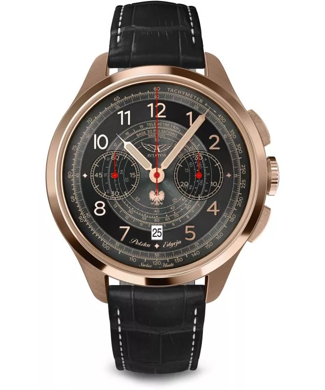 Ρολόι Ανδρικά Aviator Heritage Chronograph Trimeter Limited Edition V.4.40.2.353.4 PL