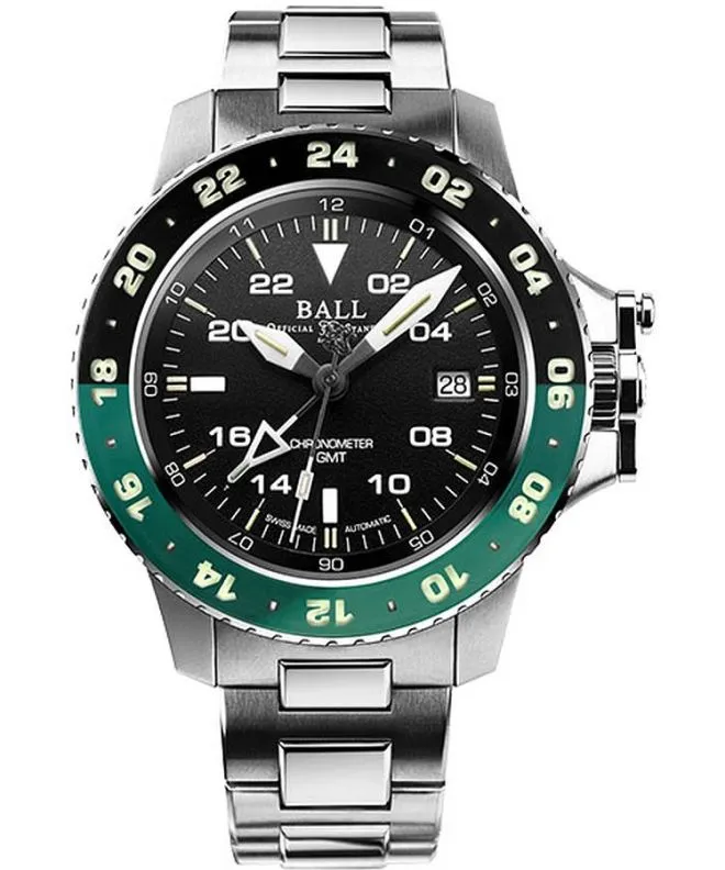 Ρολόι Ανδρικά Ball AeroGMT II Automatic Chronometer DG2118C-S11C-BK