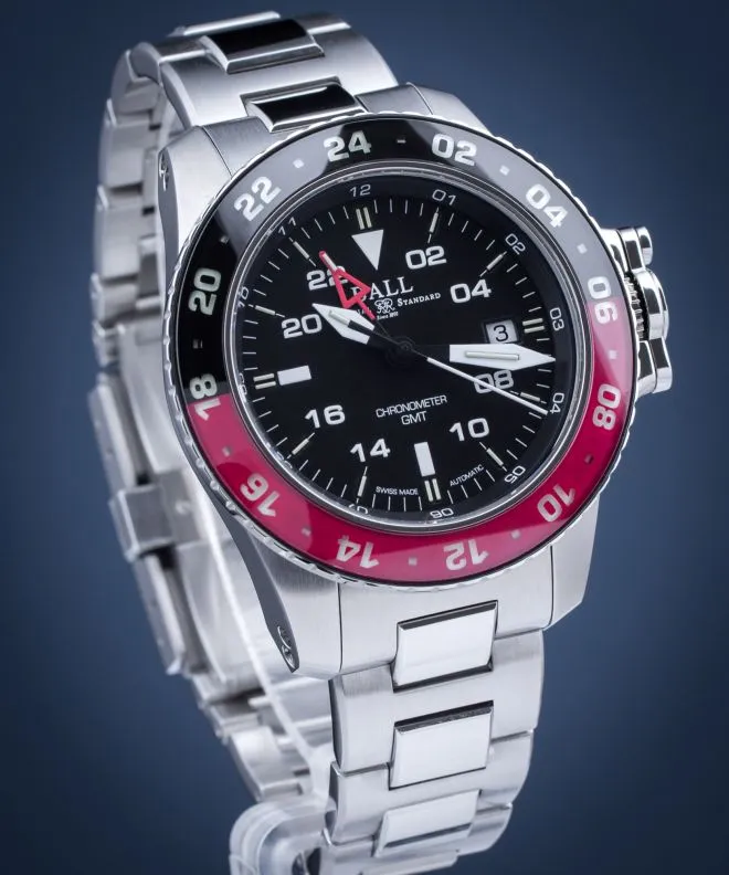 Ρολόι Ανδρικά Ball Engineer Hydrocarbon AeroGMT II Automatic Chronometer DG2018C-S3C-BK