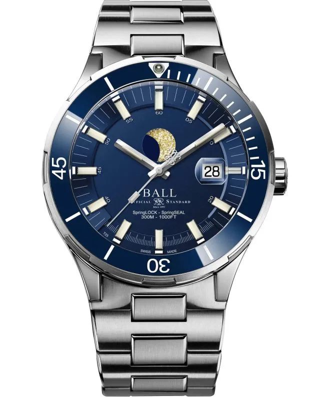 Ρολόι Ανδρικά Ball Roadmaster Challenger Moonphase Limited Edition DM3130B-S13J-BE