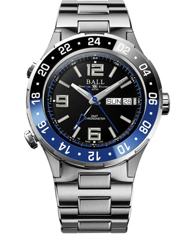 Ρολόι Ανδρικά Ball Roadmaster Marine Chronometer GMT Limited Edition DG3000A-S1CJ-BK