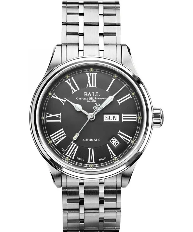 Ρολόι Ανδρικά Ball Trainmaster Roman Automatic NM1058D-S4J-GY