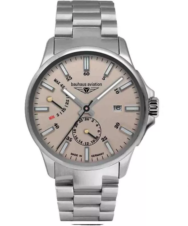 Ρολόι Ανδρικά Bauhaus Aviation Titanium Automatic Power Reserve 2860M-5