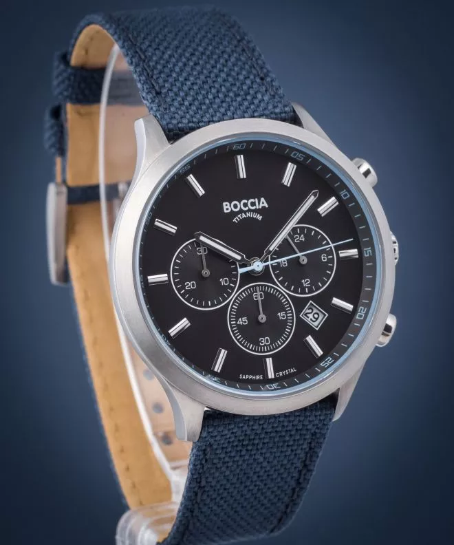 Ρολόι Ανδρικά Boccia Titanium Titanium Chronograph 3750-02