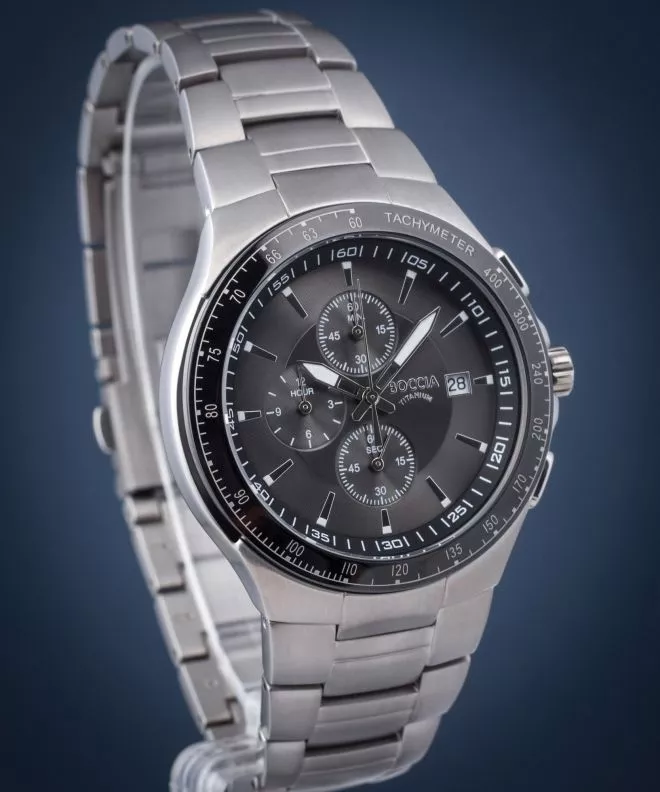 Ρολόι Ανδρικά Boccia Titanium Titanium Chronograph 3773-01