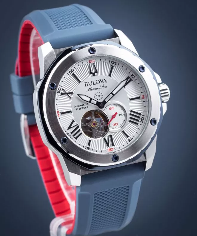 Ρολόι Ανδρικά Bulova Marine Star Automatic Open Heart 98A225
