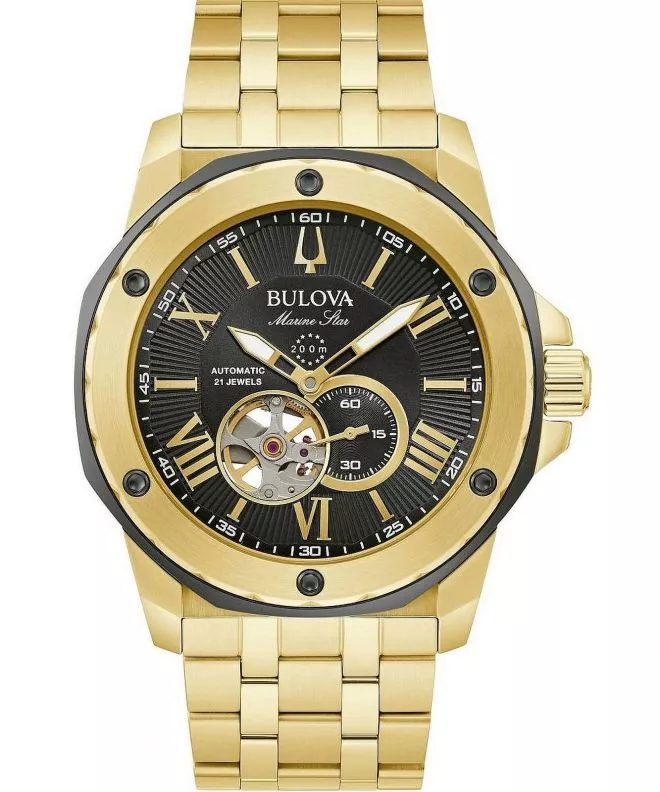 Ρολόι Ανδρικά Bulova Marine Star Open Heart Automatic 98A273