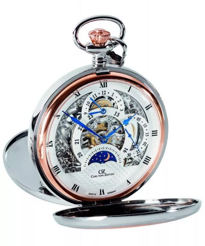 Ρολόι Ανδρικά Carl von Zeyten Alb Pocket Skeleton Mechanical CVZ0040RSL