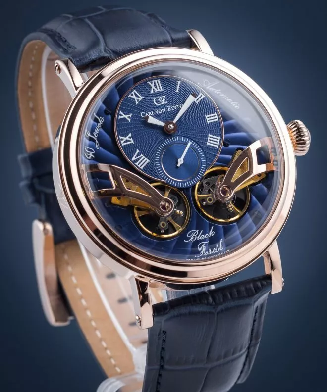 Ρολόι Ανδρικά Carl von Zeyten Black Forest Twin Balance Automatic CVZ0017RBL