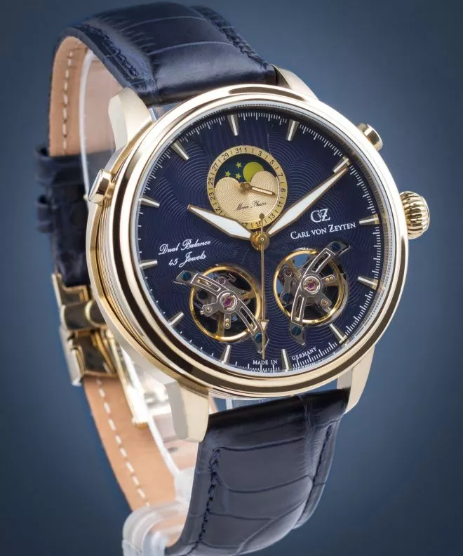 Ρολόι Ανδρικά Carl von Zeyten Durbach Twin Balance Automatic CVZ0060GBL