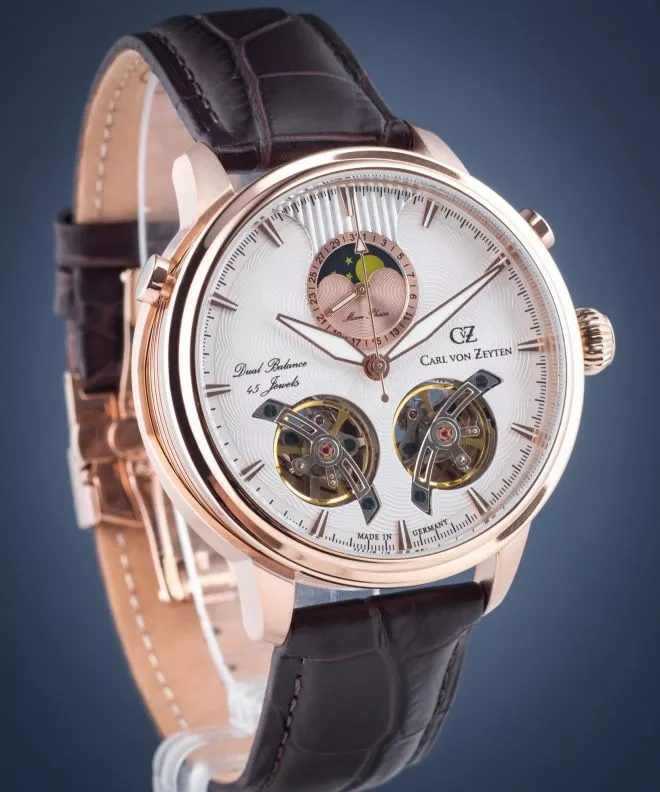 Ρολόι Ανδρικά Carl von Zeyten Durbach Twin Balance Automatic CVZ0060RWH