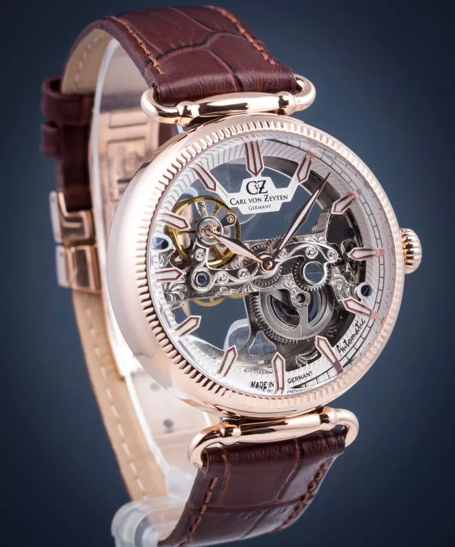 Ρολόι Ανδρικά Carl von Zeyten Elzach Skeleton Automatic CVZ0031RWH