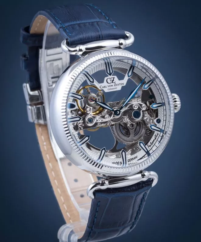 Ρολόι Ανδρικά Carl von Zeyten Elzach Skeleton Automatic CVZ0031WH