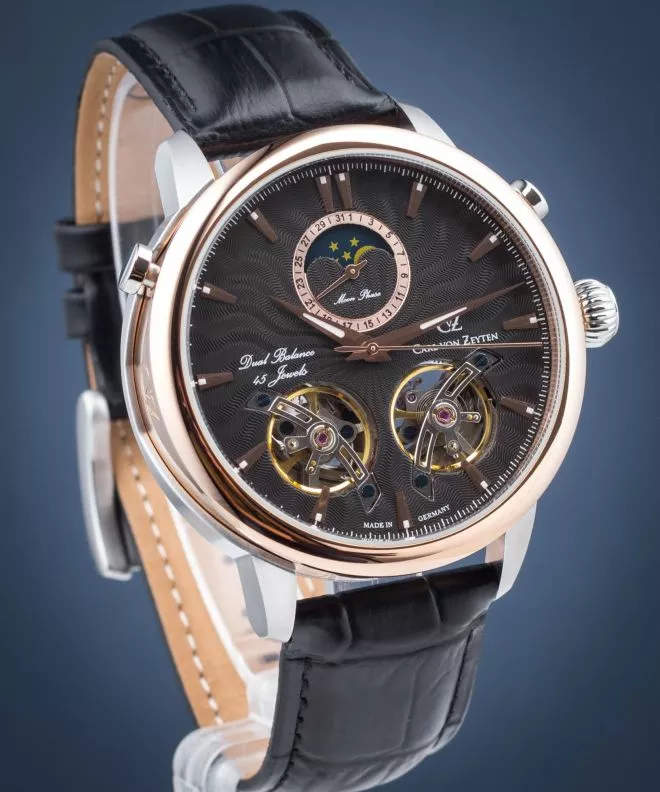 Ρολόι Ανδρικά Carl von Zeyten Forbach Twin Balance Automatic CVZ0056BK