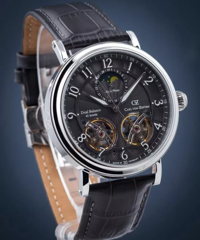 Ρολόι Ανδρικά Carl von Zeyten Gernsbach Automatic Moon Phase CVZ0054GY