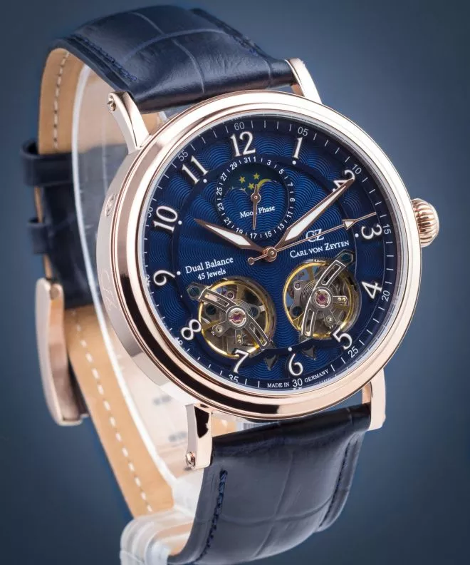 Ρολόι Ανδρικά Carl von Zeyten Murg Twin Balance Automatic CVZ0054RBL