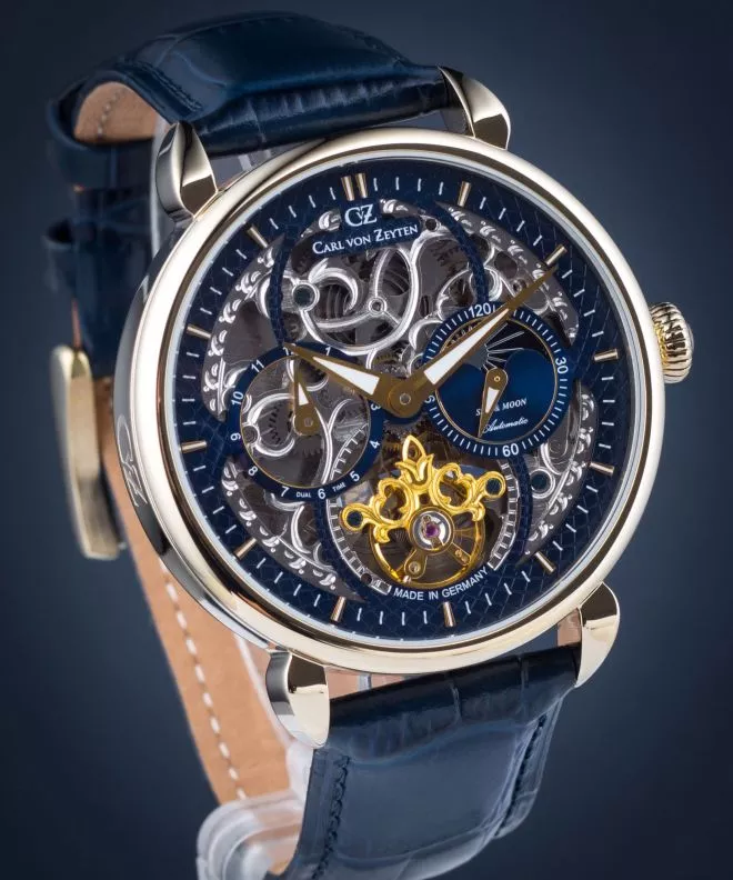 Ρολόι Ανδρικά Carl von Zeyten Zeyten Neukirch Skeleton Automatic CVZ0005GBL (CVZ0005GBLS)