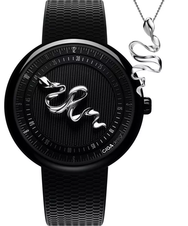 Ρολόι Ανδρικά Ciga Design Legend of Serpent Automatic Silver 925 Edition GPHG 2021 SET U037-BB02-W6B