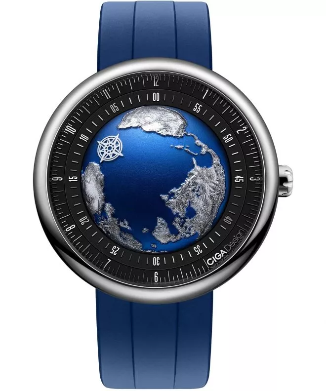 Ρολόι Ανδρικά Ciga Design U Series Blue Planet II Atlantic Automatic GPHG 2021 U039-SU01-W6U