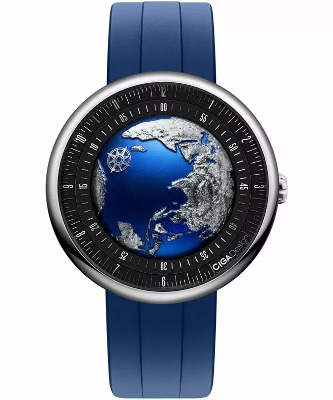 Ρολόι Ανδρικά Ciga Design U Series Blue Planet II Titanium Automatic GPHG 2021 U038-TU01-6U