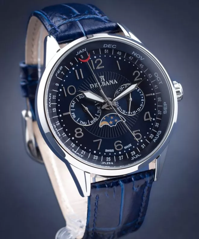 Ρολόι Ανδρικά Delbana Retro Moonphase 41601.646.6.044