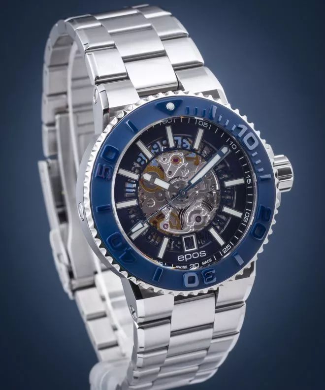 Ρολόι Ανδρικά Epos Sportive Diver Skeleton Automatic 3441.135.26.16.30
