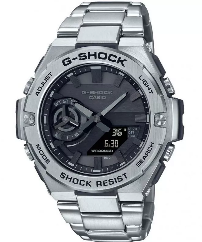 Ρολόι Ανδρικά Casio G-Shock G-Steel Premium Bluetooth Sync Carbon Core Guard GST-B500D-1A1ER