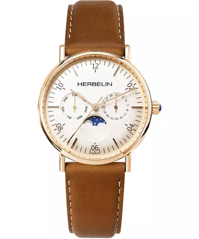 Ρολόι Ανδρικά Herbelin Inspiration Moon Phase 12747PR11GD (12747/PR11GO)