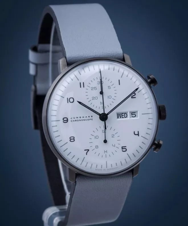 Ρολόι Ανδρικά Junghans max bill Black and White Automatic Chronograph 027/4008.05