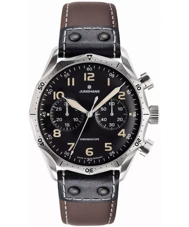 Ρολόι Ανδρικά Junghans Meister Pilot Automatic Chronograph 027/3591.00