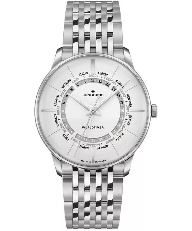 Ρολόι Ανδρικά Junghans Meister Worldtimer Automatic 027/3011.45