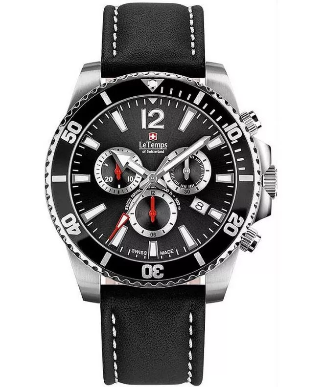 Ρολόι Ανδρικά Le Temps Swiss Naval Patrol Chrono LT1044.01BL11