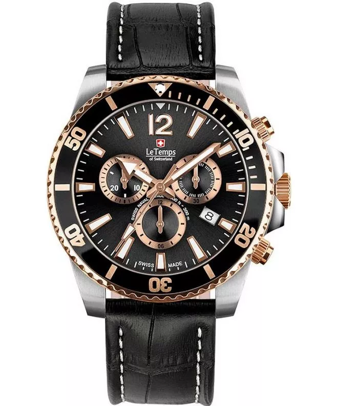 Ρολόι Ανδρικά Le Temps Swiss Naval Patrol Chrono LT1044.45BL51