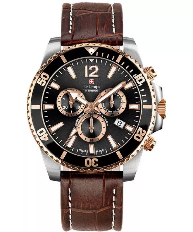 Ρολόι Ανδρικά Le Temps Swiss Naval Patrol Chrono LT1044.45BL52