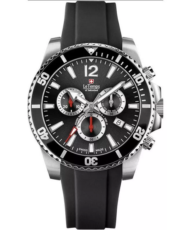 Ρολόι Ανδρικά Le Temps Swiss Naval Patrol Chronograph LT1044.01BR01
