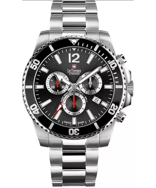 Ρολόι Ανδρικά Le Temps Swiss Naval Patrol Chronograph LT1044.01BS01