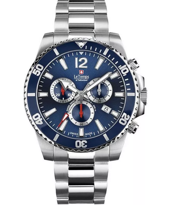 Ρολόι Ανδρικά Le Temps Swiss Naval Patrol Chronograph LT1044.03BS01