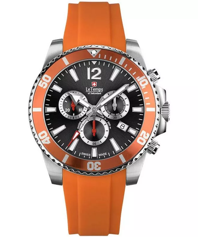 Ρολόι Ανδρικά Le Temps Swiss Naval Patrol Chronograph LT1044.14BR05