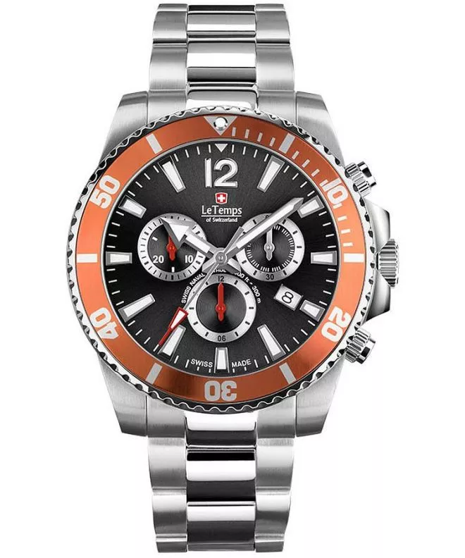 Ρολόι Ανδρικά Le Temps Swiss Naval Patrol Chronograph LT1044.14BS01