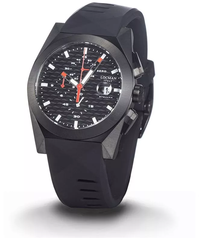 Ρολόι Ανδρικά Locman Stealth Chronograph 812K01S-BKBKRDSK