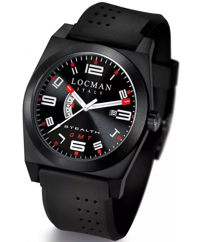 Ρολόι Ανδρικά Locman Stealth GMT 0200BKBKFRD1GOK