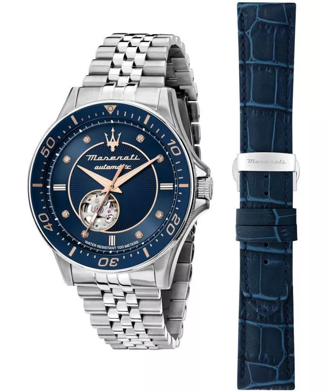 Ρολόι Ανδρικά Maserati Sfida Open Heart Automatic SET R8823140013