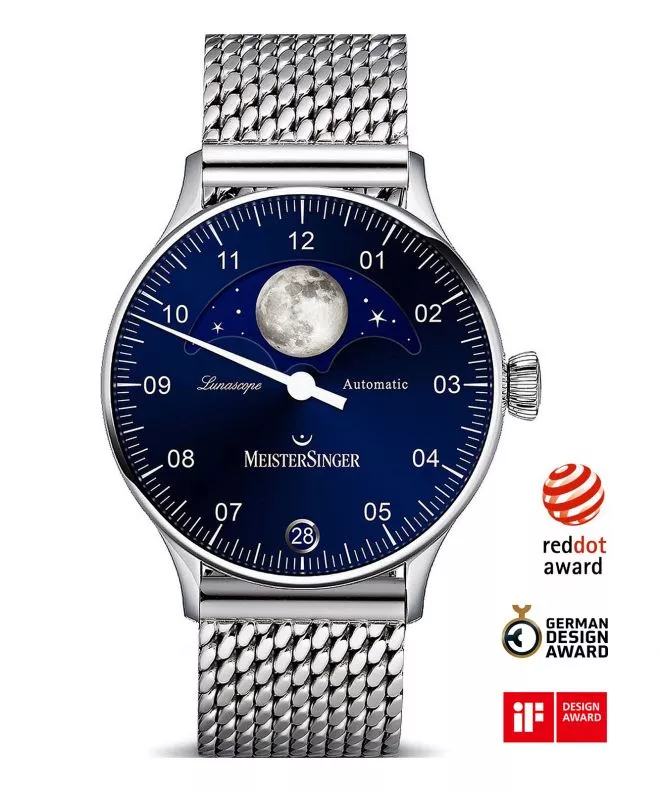Ρολόι Ανδρικά Meistersinger Lunascope Automatic LS908_MIL20