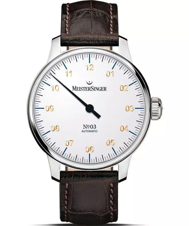 Ρολόι Ανδρικά Meistersinger N°03 White Automatic AM901G_SG02