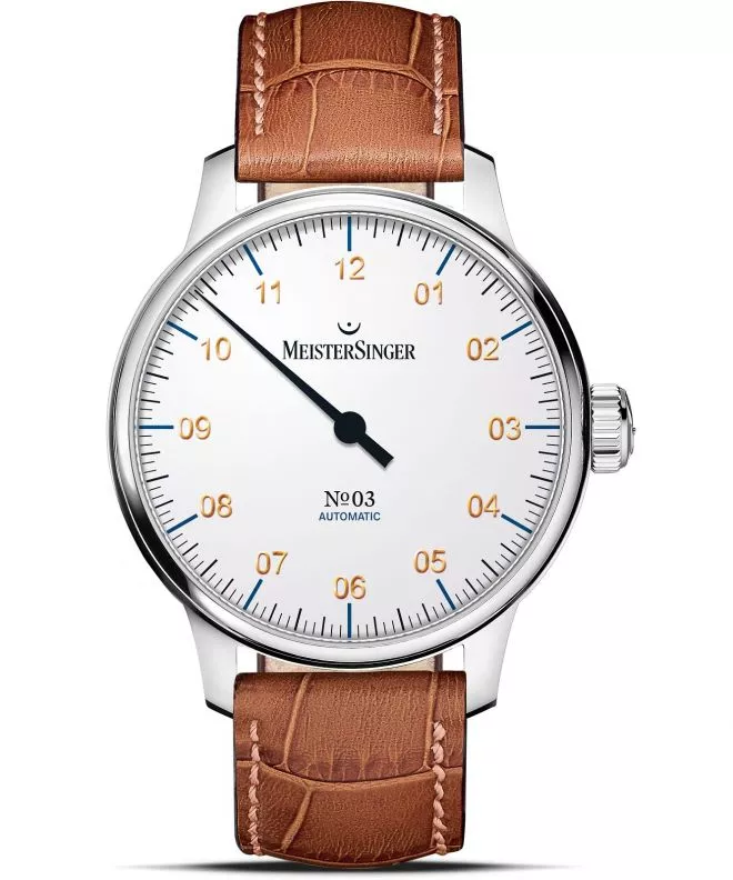 Ρολόι Ανδρικά Meistersinger N°03 White Automatic AM901G_SG03