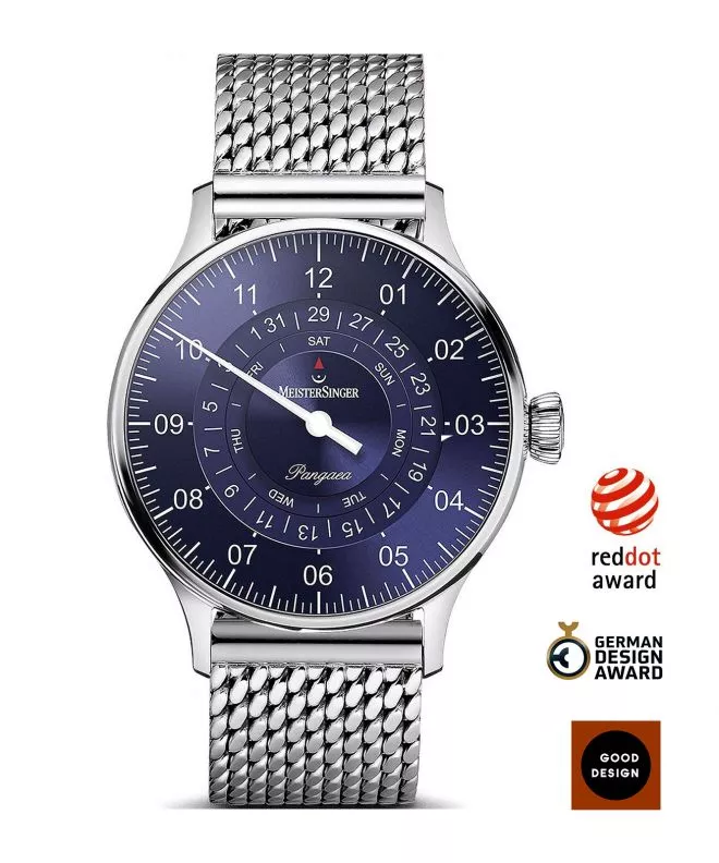Ρολόι Ανδρικά Meistersinger Pangaea Day Date Automatic PDD908_MIL20