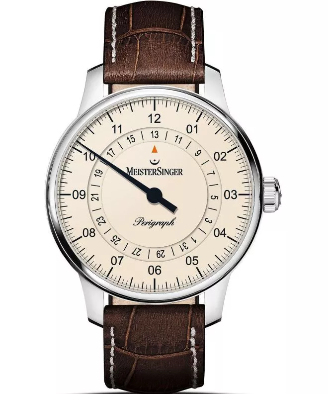 Ρολόι Ανδρικά Meistersinger Perigraph - 38mm Ivory BM1103_SG012W